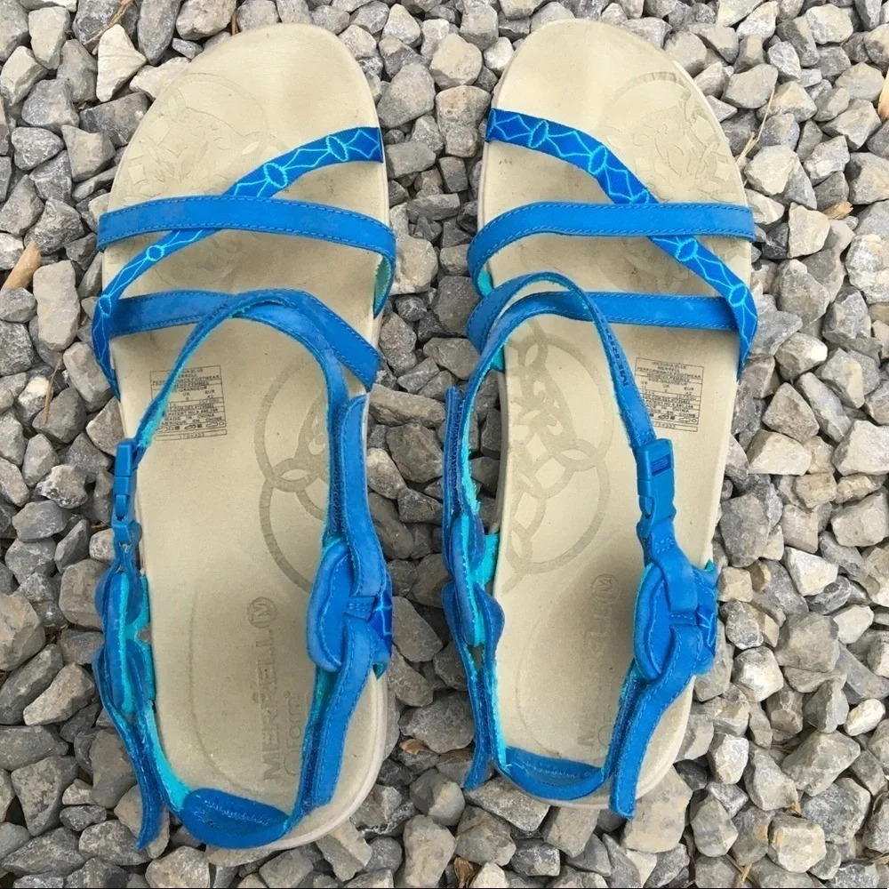 Merrell Jacardia QForm Outdoor Sandals Victoria Blue Women’s Size 11 - Picture 5 of 7